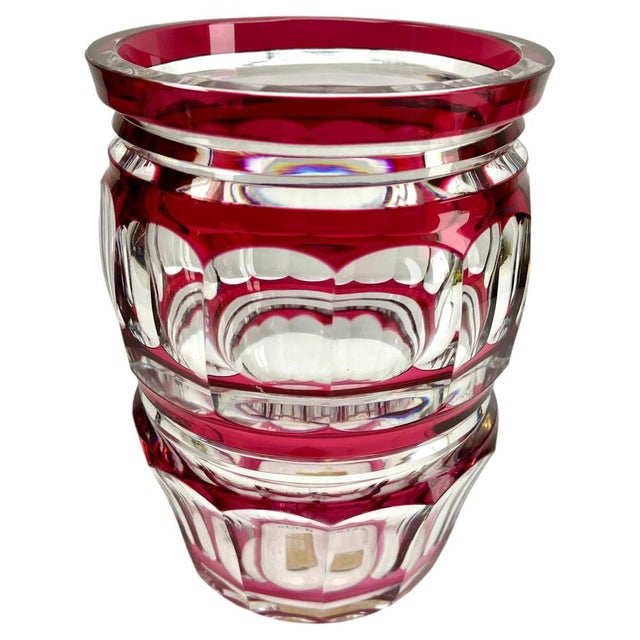 Crystal Vase from Val Saint Lambert, 1950 For Sale - Image 10 of 10