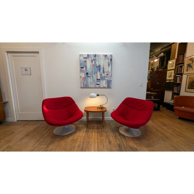 Mid Century Swivel Lounge Chairs by Pierre Paulin For Sale - Image 11 of 12