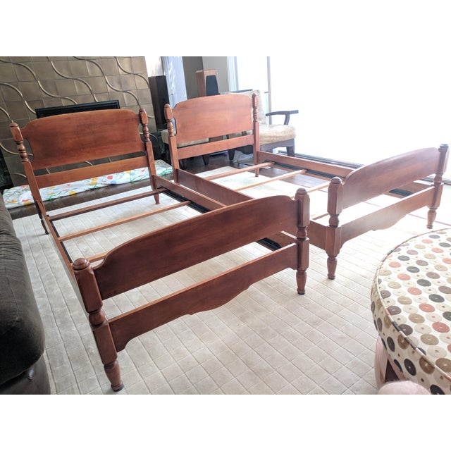 1940s Vintage Cushman Twin Beds a Pair Chairish