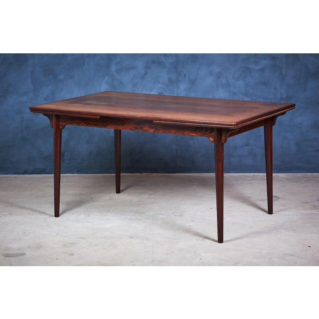 Wood Rosewood Dining Table by Gunni Omann for Omann Jun Møbelfabrik, 1960s For Sale - Image 7 of 7