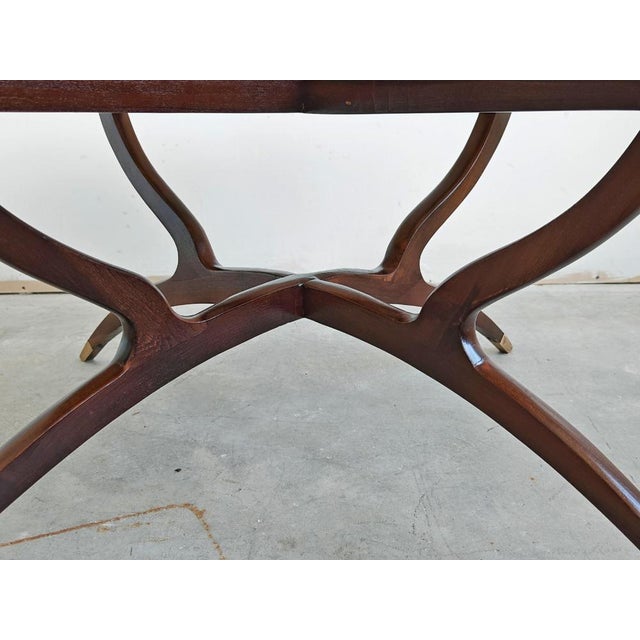 Mid-Century Ash Spider Coffee Table in the style of Carlo de Carli, 1950s For Sale - Image 10 of 14