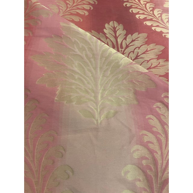 Lee Jofa 1990s Lee Jofa's "Scala Damask" Silk Blend Fabric - 28 Yards For Sale - Image 4 of 5