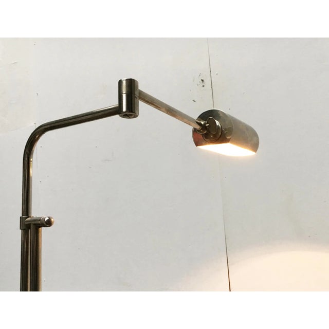 Silver Hollywood Regency Style Floor Lamp by Florian Schulz, 1970s For Sale - Image 8 of 18