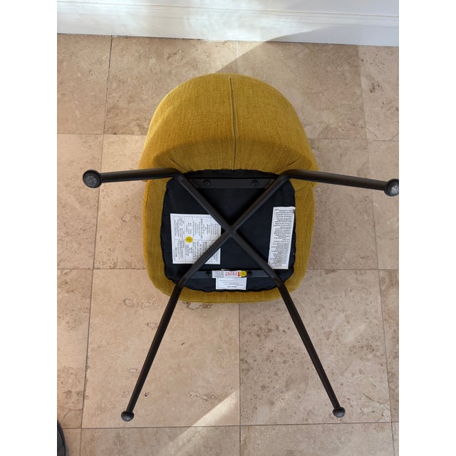 Textile Set of 3 West Elm Dining Chairs For Sale - Image 7 of 8