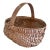Late 19th-Century American Oak Splint Gathering Basket For Sale
