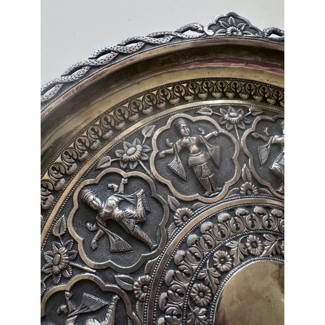 Late 19th Century Silver Salver Tray Probably Madras South India For Sale - Image 15 of 17