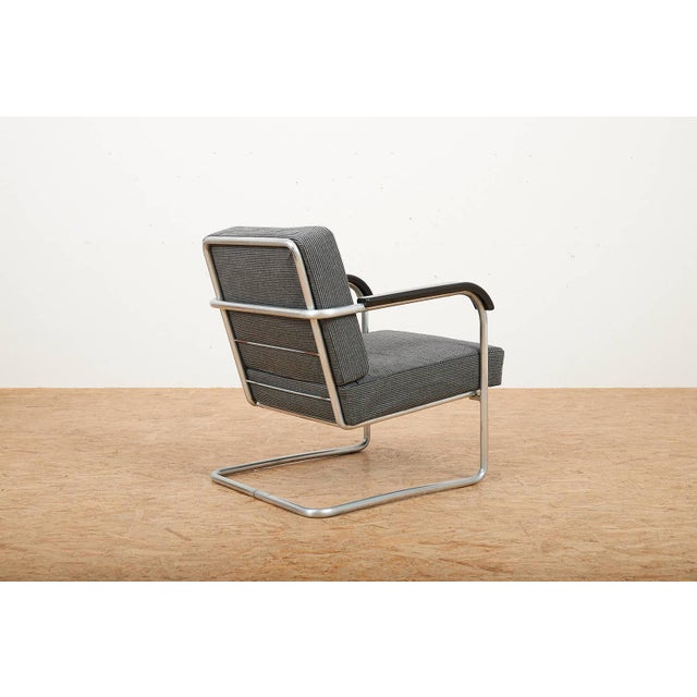 Model 1435 Cantilever Chair in Chrome-Plated Tubular Steel, 1930 For Sale - Image 3 of 13