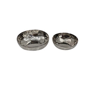 Silver-Plated Bowls from Christofle, France, Set of 2 For Sale