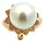 Gia Certified South Sea Pearl Sunflower Ring in 14k Yellow Gold For Sale