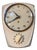 Wall Kitchen Clock in Porcelain and Glass Quartz with Egg Timer from Hettich, Germany, 1964 For Sale