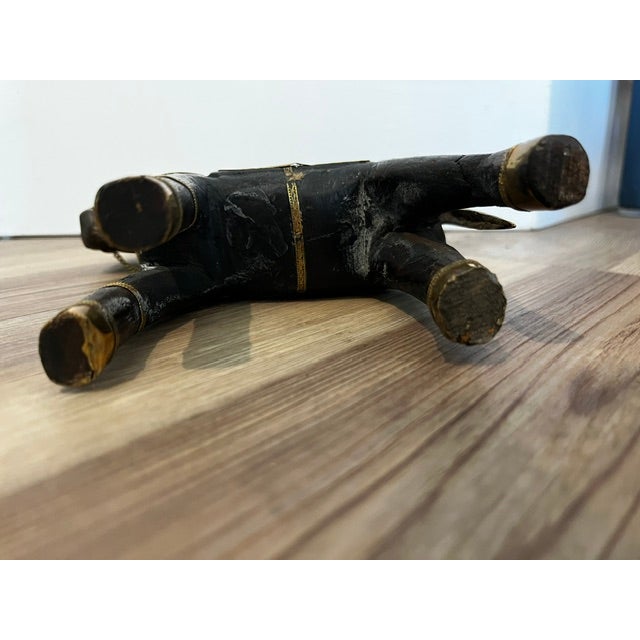 Wood Vintage Handcarved Marwari Horse For Sale - Image 7 of 10
