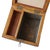 Antique Victorian Wooden Tea Caddy With Painted Pastoral Scene For Sale - Image 10 of 16