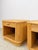 Mid 20th Century Mid 20th Century Pair of Blonde Ribbed Pencil Reed Rattan Nightstands Coastal Hollywood Regency For Sale - Image 5 of 11