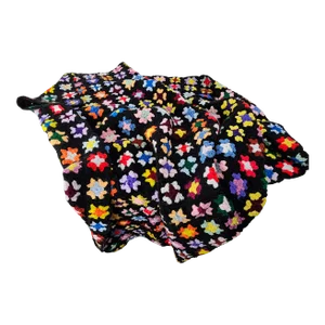 Granny Square Afghan Crocheted Lap Blanket