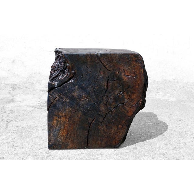 W2386 unique stool in oxidized oak by jörg pietschmann dimensions: d 29 x w 33 x h 38 cm. Materials: oak, oxidized. In...