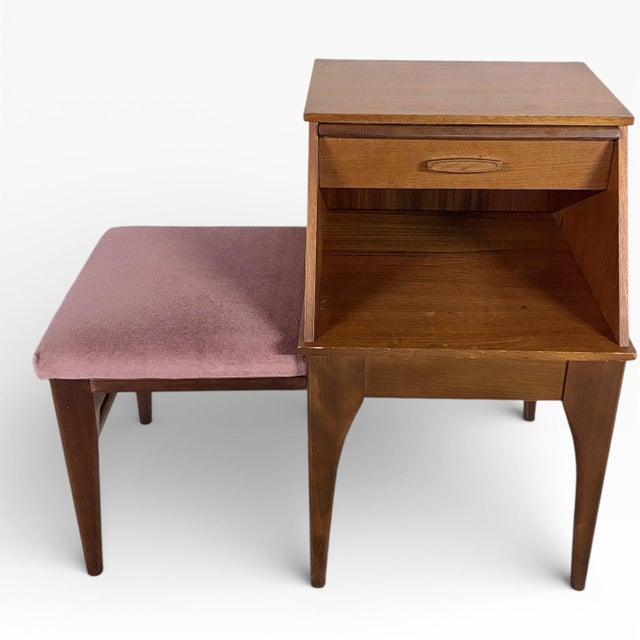 Mid-Century Teak Telephone Seat from Chippy Heath, 1950s For Sale - Image 3 of 7