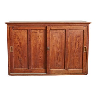 Pine School Cupboard, 1940s For Sale