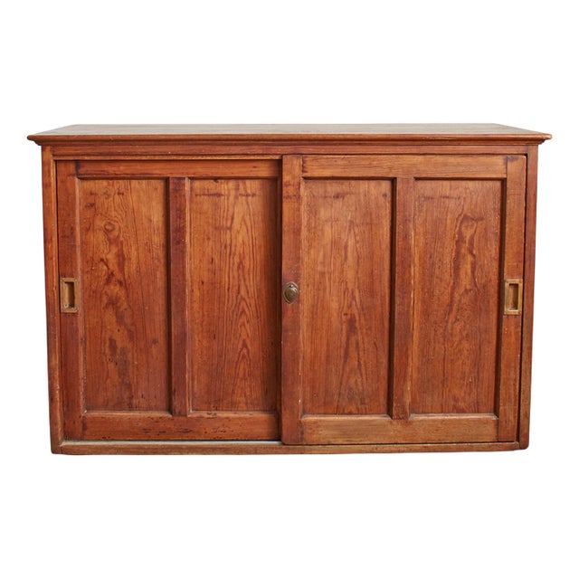 Pine School Cupboard, 1940s For Sale
