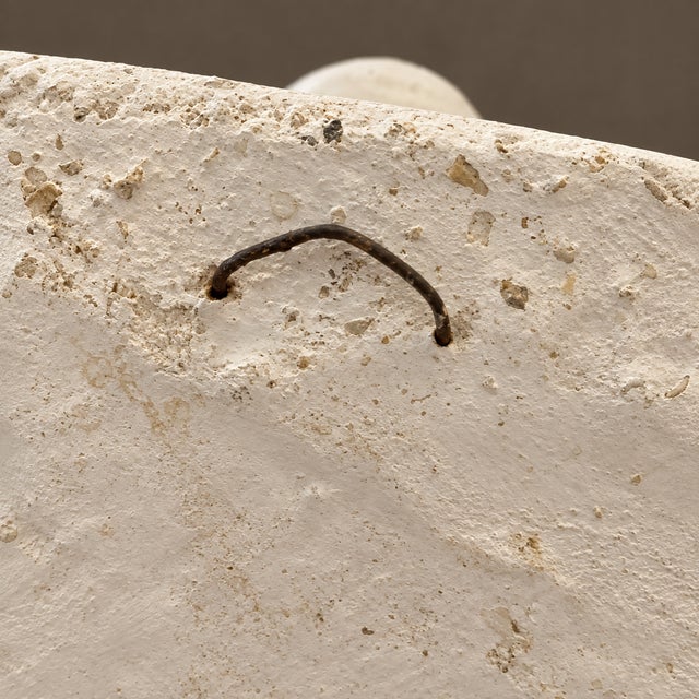 Vintage White Large Plaster Wall Pocket Jardiniere Planter For Sale In Naples, FL - Image 6 of 7