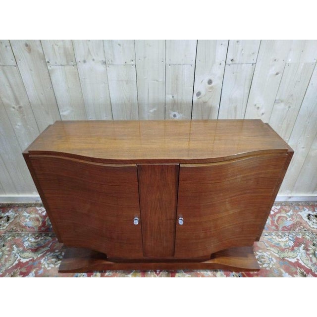 Art Deco Period Sideboard in Mahogany and Mahogany Veneer For Sale - Image 3 of 9