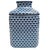Blue & White Fishnet Ceramic Tissue Box Cover For Sale - Image 4 of 5
