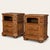 1960s French Provincial Style Oak Nightstands With Open Shelves, Pair For Sale - Image 4 of 7