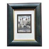 Miniature Watercolor of the Tower of London by Artist Deborah Rehmat For Sale