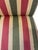 Hekman Mahogany Regency Style Library Armchair With Brass Casters & Striped Upholstery For Sale - Image 10 of 12