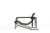 Bauhaus Transat Lounge Chair in Black Leather by Eileen Gray for Ecart International, 1980s For Sale - Image 3 of 12