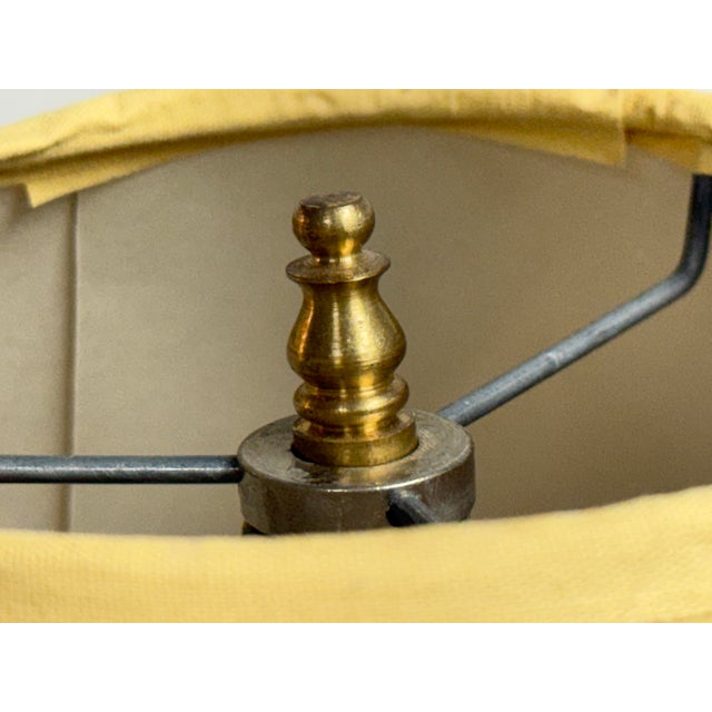 2010s Traditional Patinated Fluted Base Table Lamps, Pair For Sale - Image 5 of 12