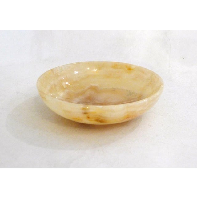 Beige Vintage Marbled Onyx Trinket Dish, 1960s For Sale - Image 8 of 8