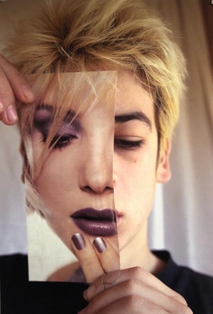 Emily Cheng, Faces, Vintage Color Photograph Digital Photo Collage Print Asian American, 1999