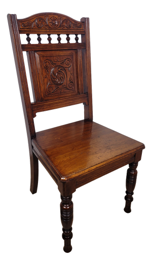 Victorian Kitchen Chair in Elm, 1900