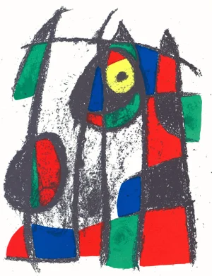 Joan Miró "Lithograph Vii" 1975 Lithograph
