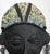 Vintage handmade fired-clay / earthenware wall mask Signed on the reverse “Maria A…” and dated 1986 The mask is a...