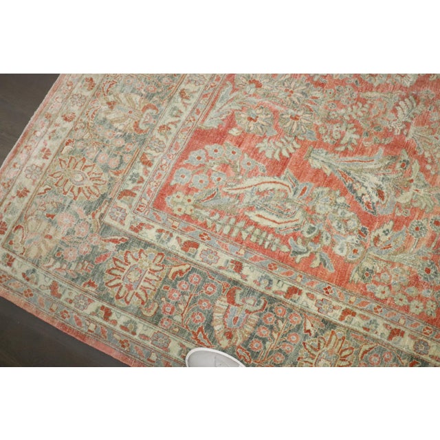 Antique Zabihi Collection Persian Sarouk Rug - 8'11" x 11' For Sale - Image 4 of 10