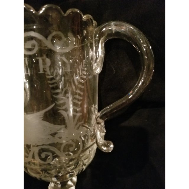 English Antique English Glass Celery Vase For Sale - Image 3 of 8