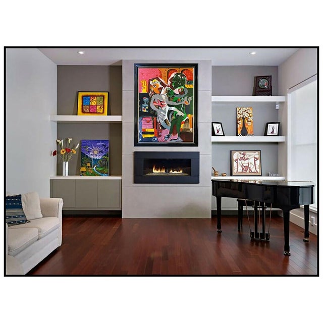 Message us to inquire about custom framing options! (Included for free with every purchase) The serigraph of impressive...