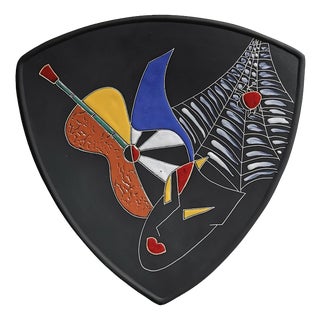 Mid-Century Bohemé No. 304 Wall Plate from Keto-Keramik, 1950s For Sale
