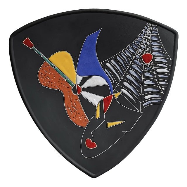 Mid-Century Bohemé No. 304 Wall Plate from Keto-Keramik, 1950s For Sale