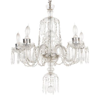 Vintage French Crystal Chandelier For Sale