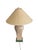 Pair Vintage Francisco Ceja Tropical Leaf Lamps, Postmodern Pastel Palm Leaf Design Set of 2 For Sale - Image 4 of 9
