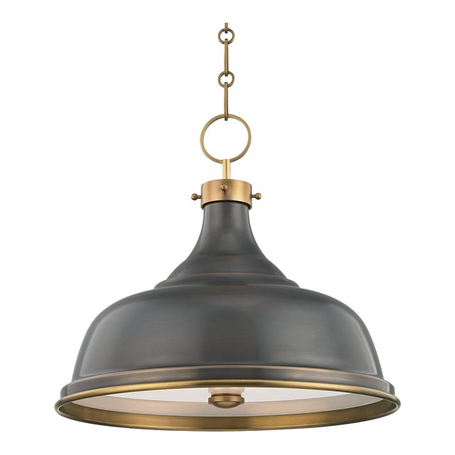 Hudson Valley Lighting Mark D. Sikes Metal No.1 3-Light Pendant For Sale