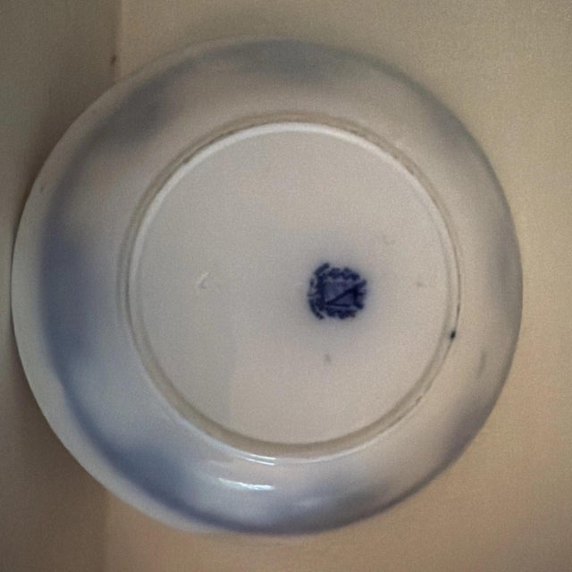 Antique Persian Moss Flow Blue Bowl By Utzschneider (Germany) For Sale - Image 4 of 5