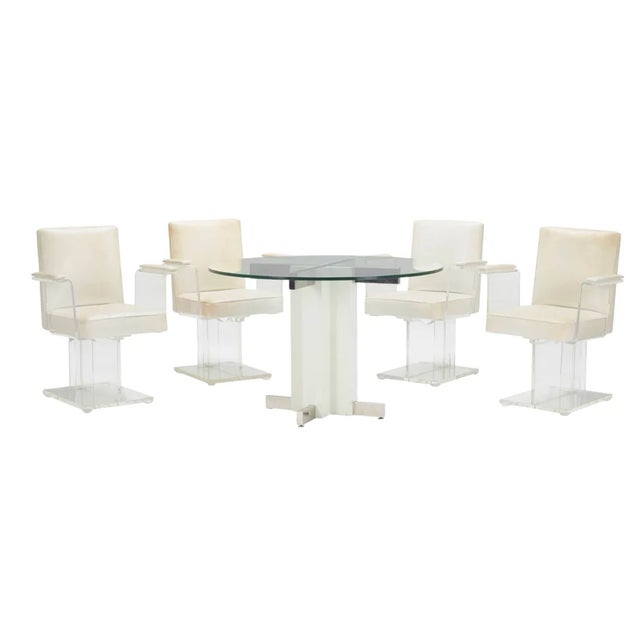 Vladimir Kagan 1960s Vladimir Kagan Lucite Dining Set For Sale - Image 4 of 6