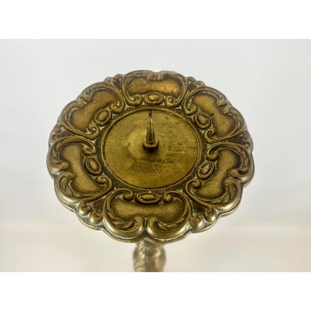 Large French Bronze Altar Candlestick, 19th Century For Sale - Image 15 of 18