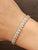 Modern 8.64 Ct Emerald Cut Bezel Set Tennis Bracelet For Sale - Image 3 of 8