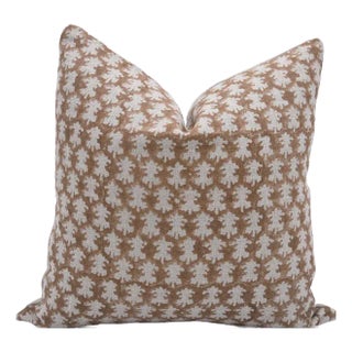 Fabdivine Artistic Cushion Cover 18x18 Inch Floral Prints on Thick Linen-Traz For Sale