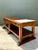 Vintage Monumental Rustic Wood and Marble Console Table For Sale - Image 14 of 18