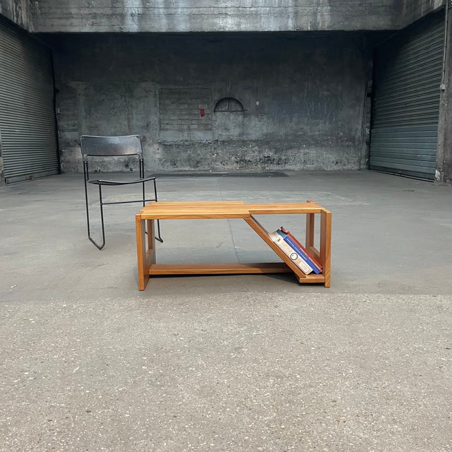 Coffee Table in Elm from Maison Regain, 1980s For Sale - Image 4 of 8